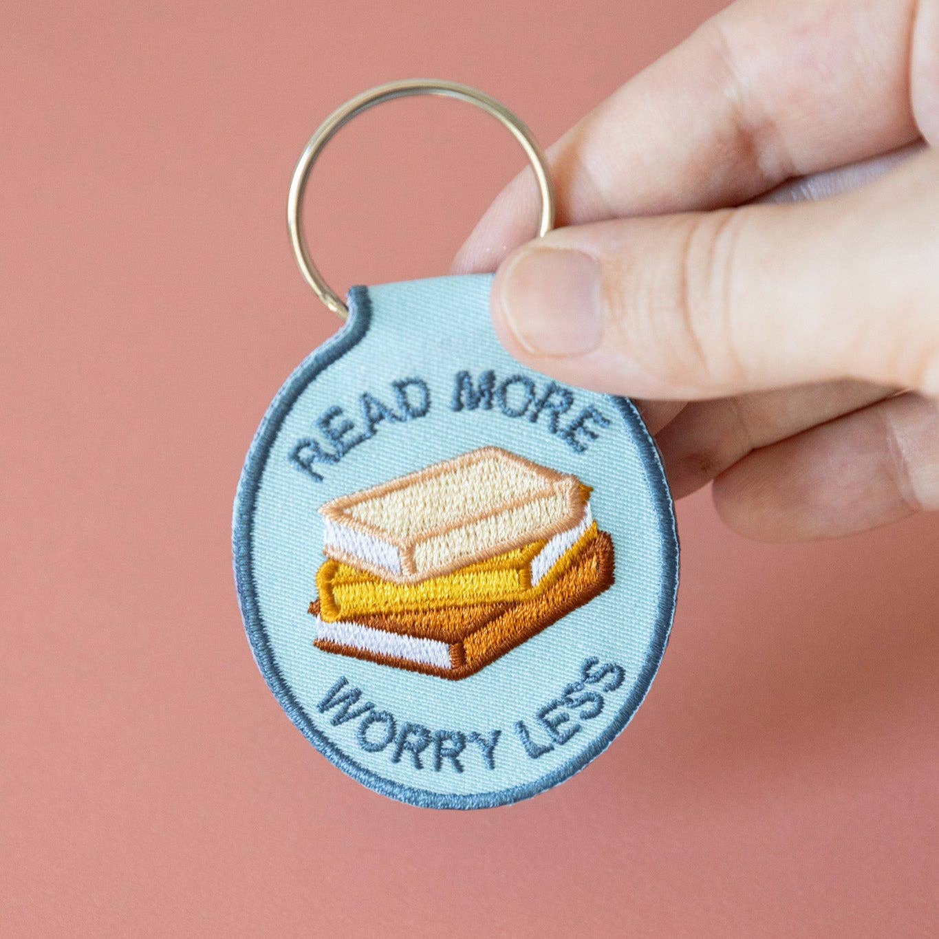 Read More Embroidered Keychain