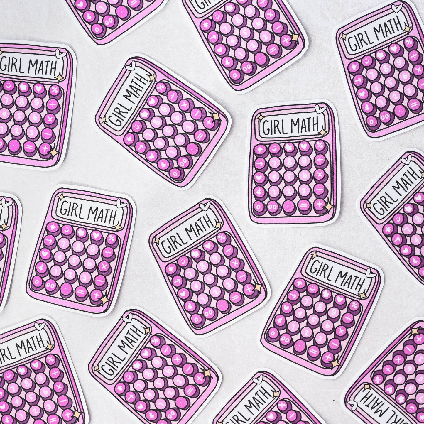 Girl Math Calculator Sticker