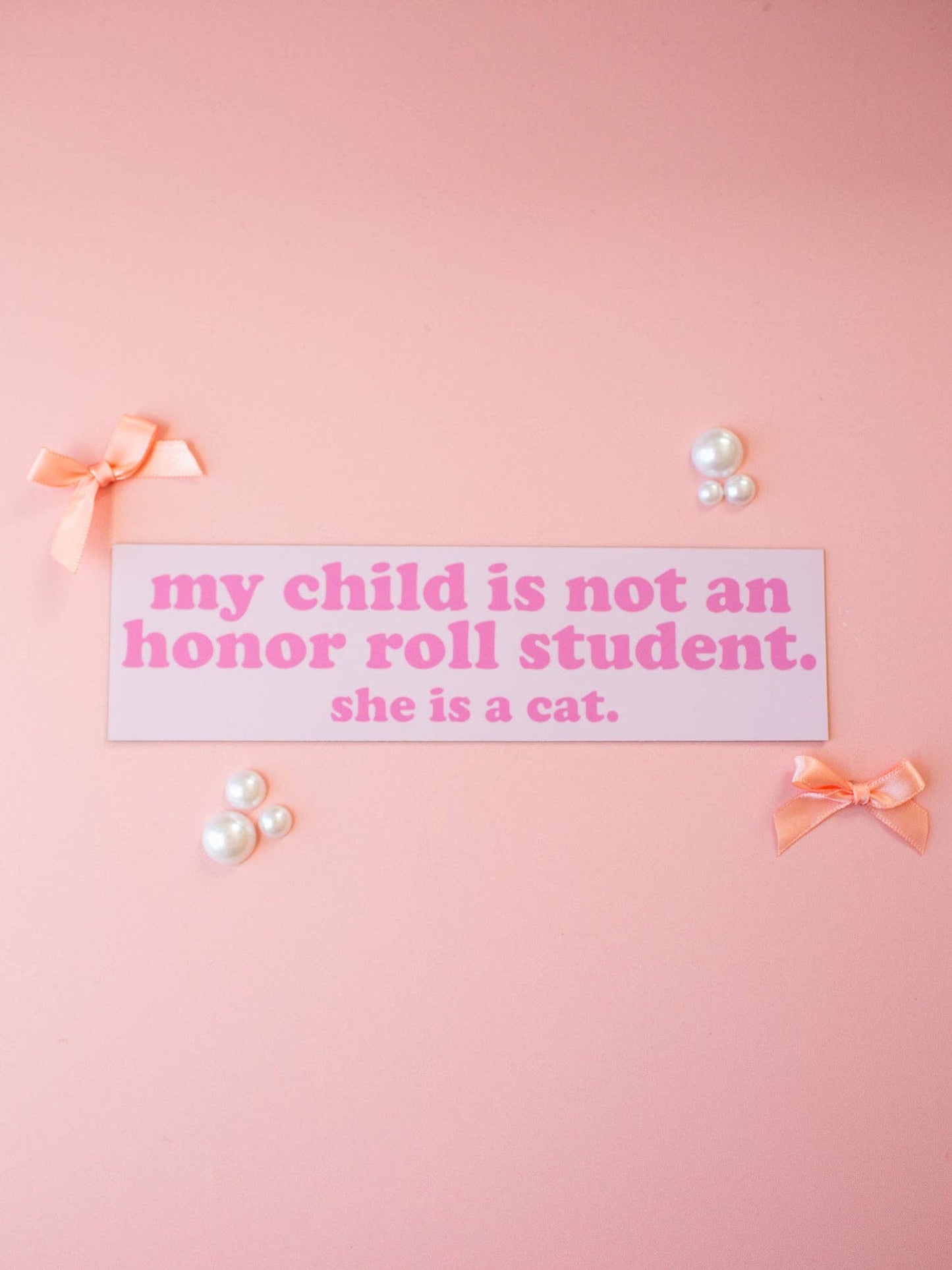 Honor Roll Cat Bumper Magnet