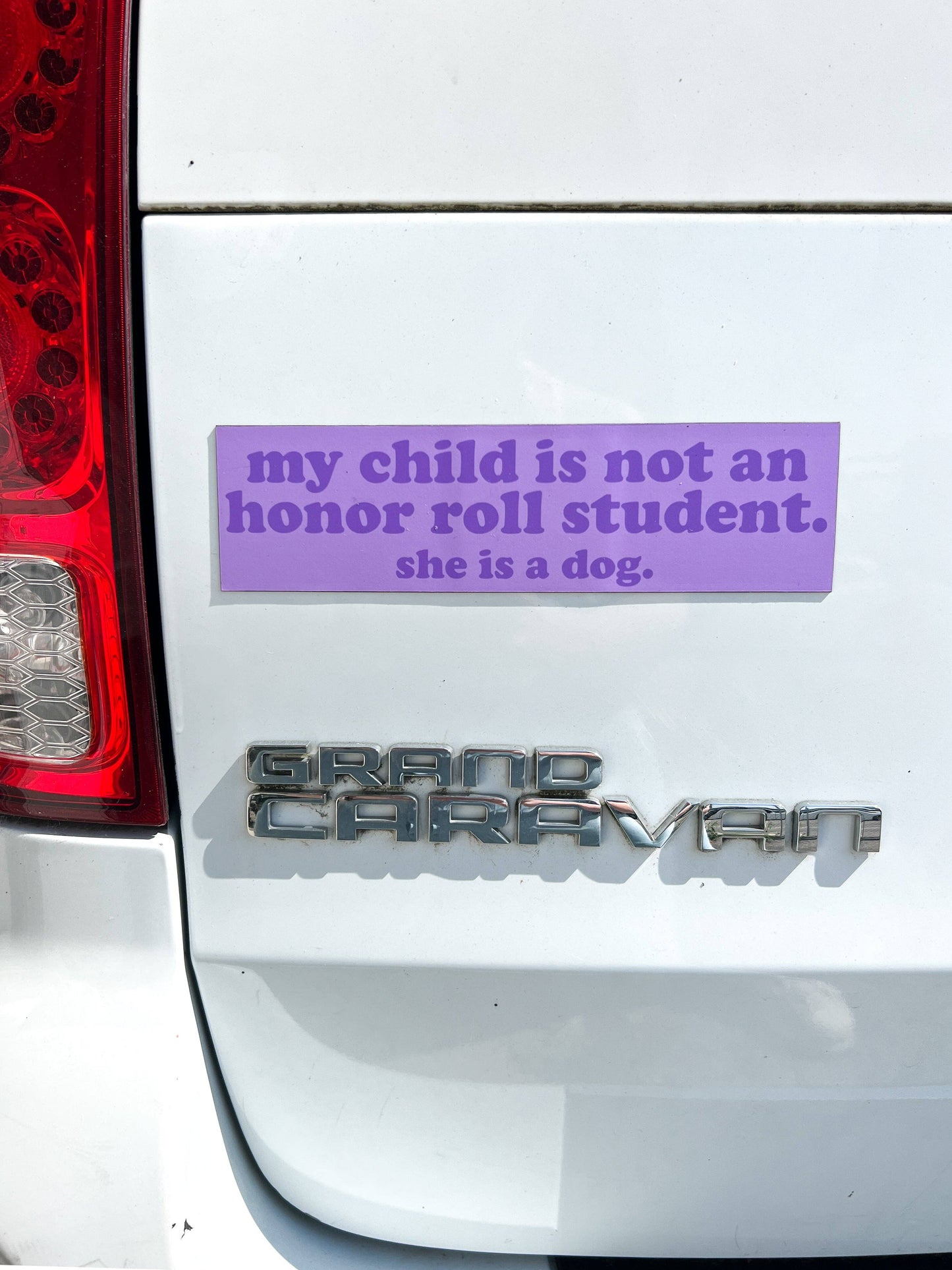 Honor Roll Dog Car Magnet