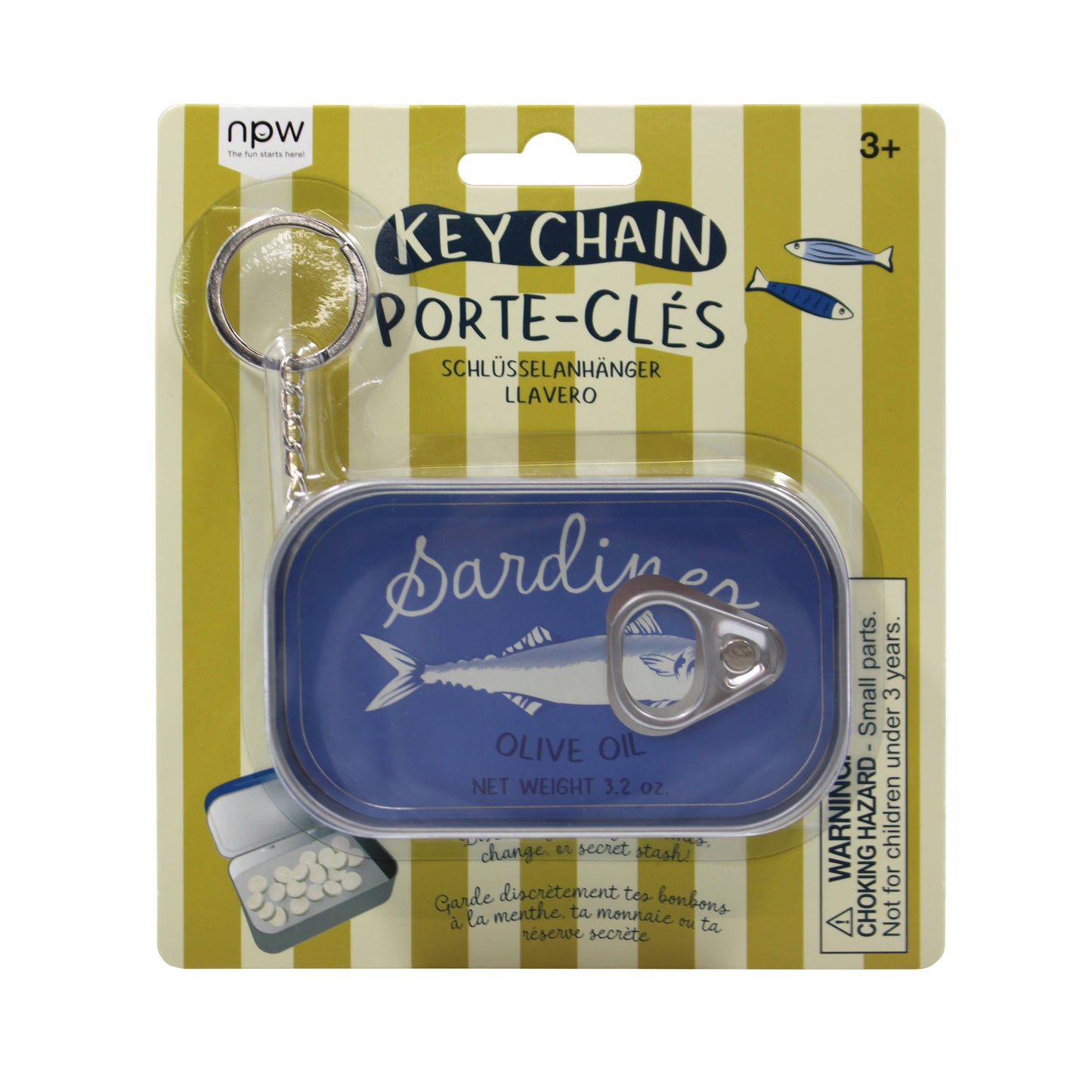 Sardine Tin Bag Charm