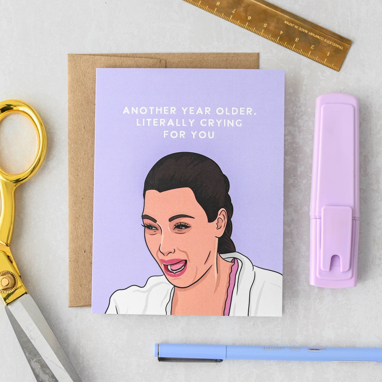 KKW "Another Year Older" Birthday Card