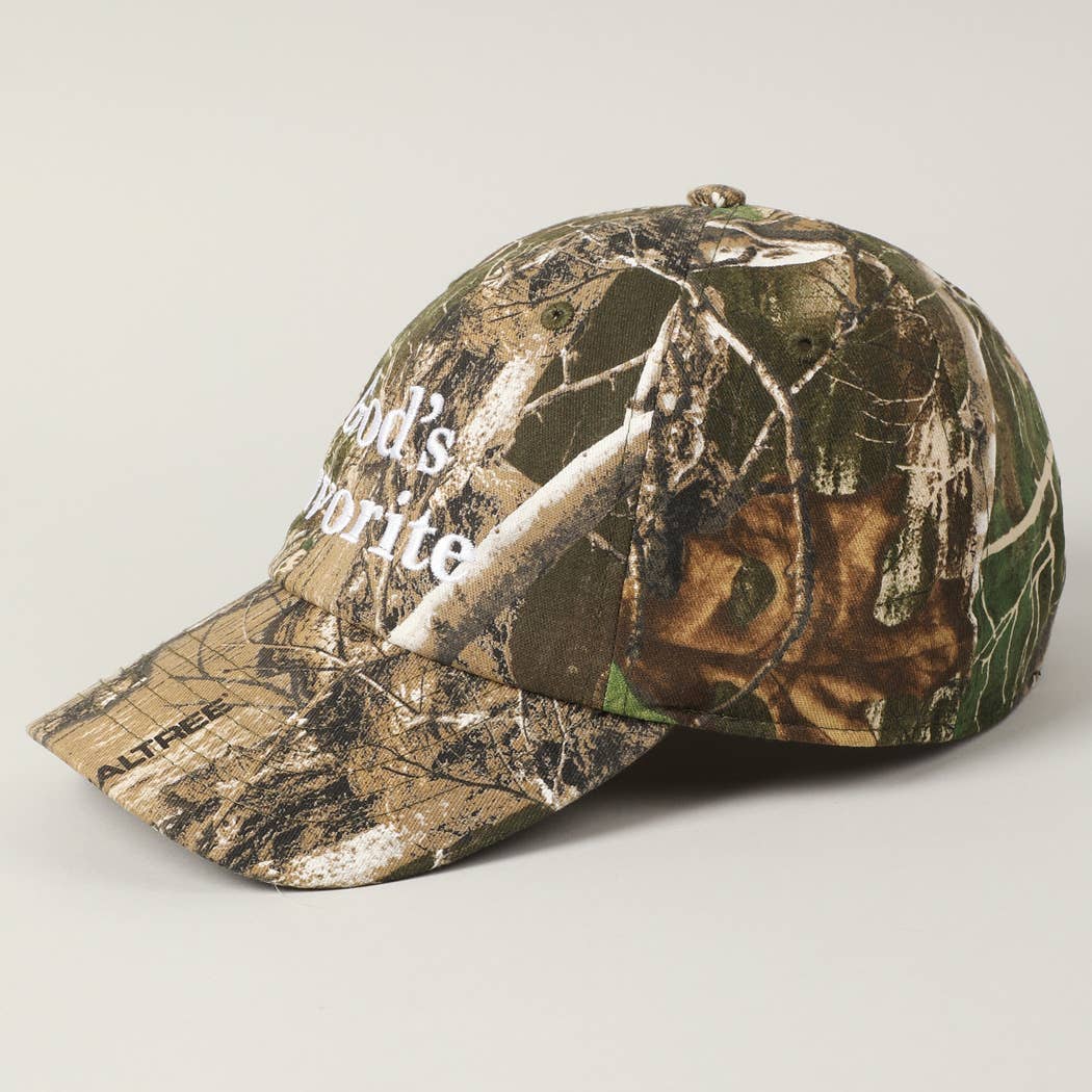 "God's Favorite" Camo Baseball Cap