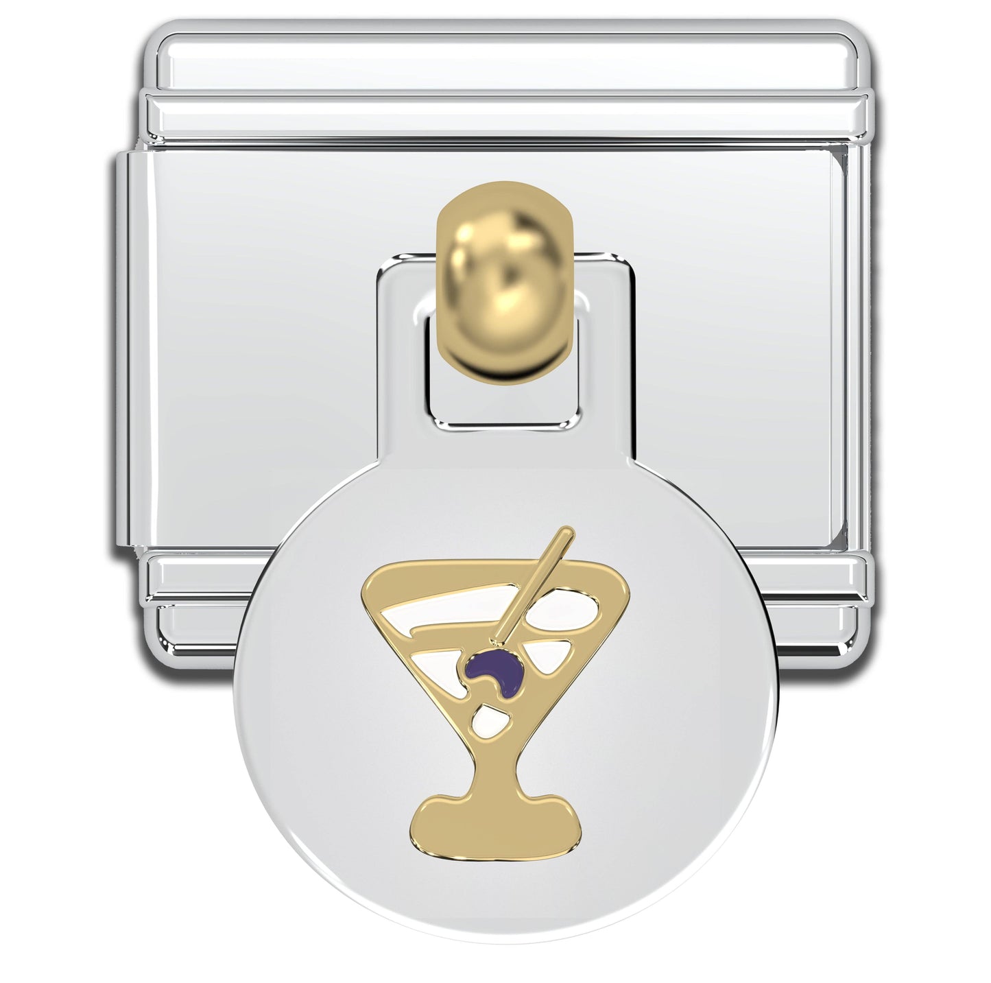 Martini Glass Italian Dangle Charm