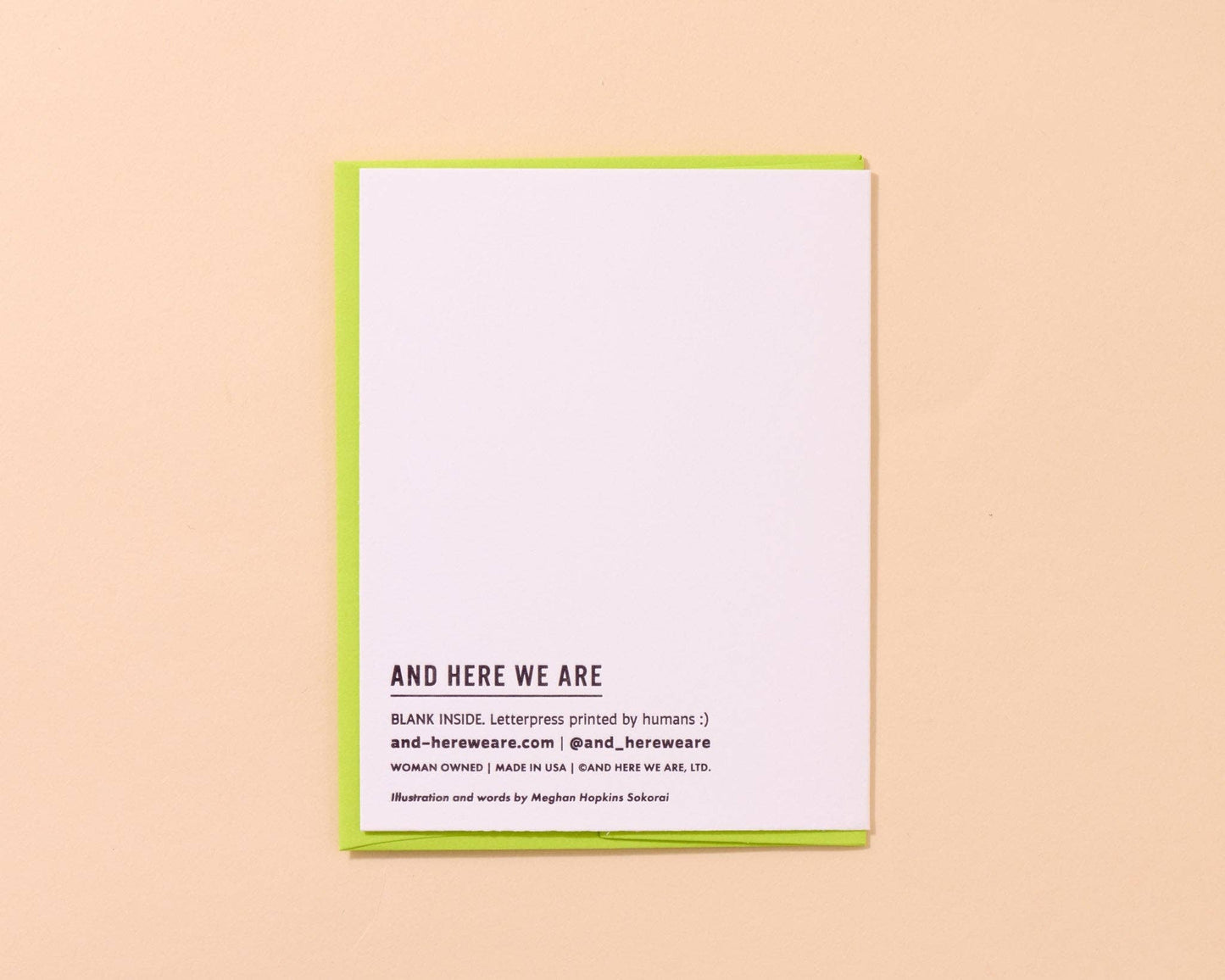 Dilly Dally Pickle Letterpress Card