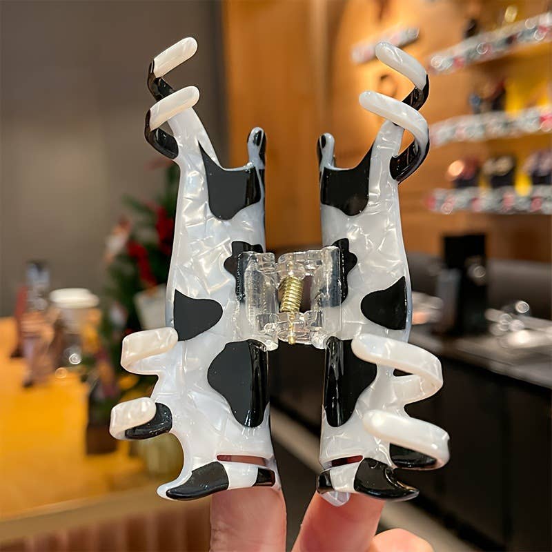 Cow-Shaped Hair Claw Clip
