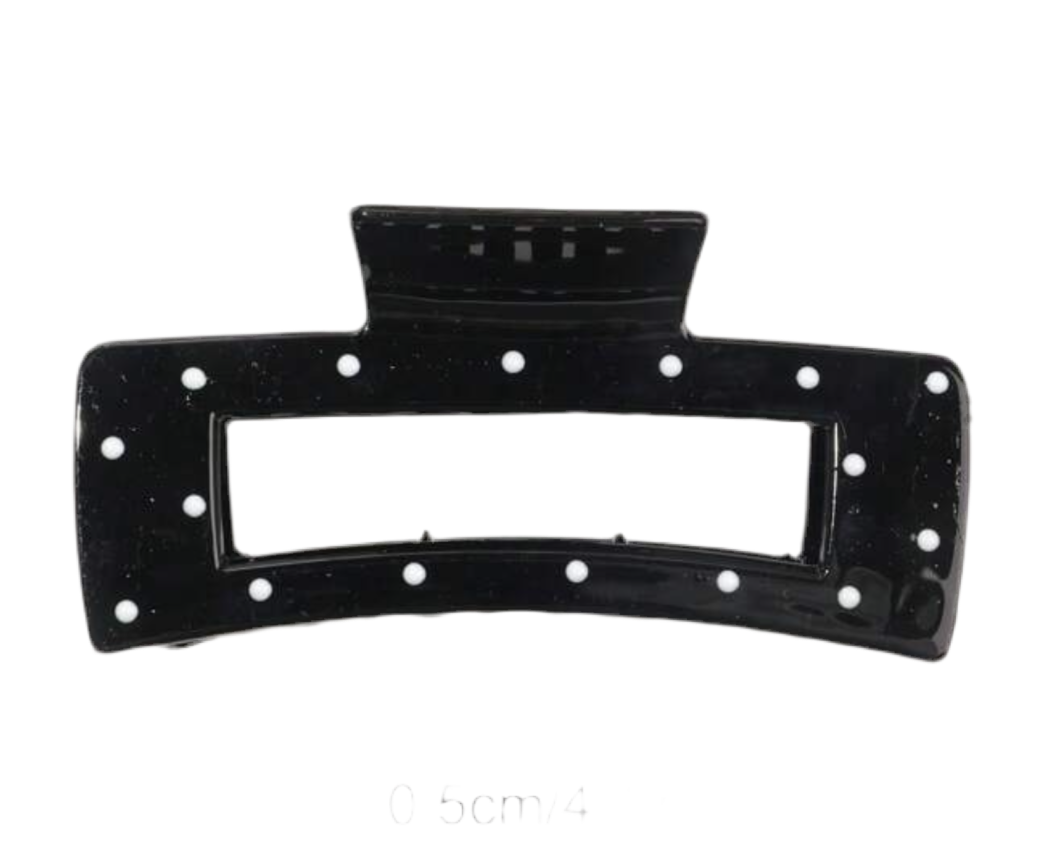 Polka Dot Acrylic Claw Clip