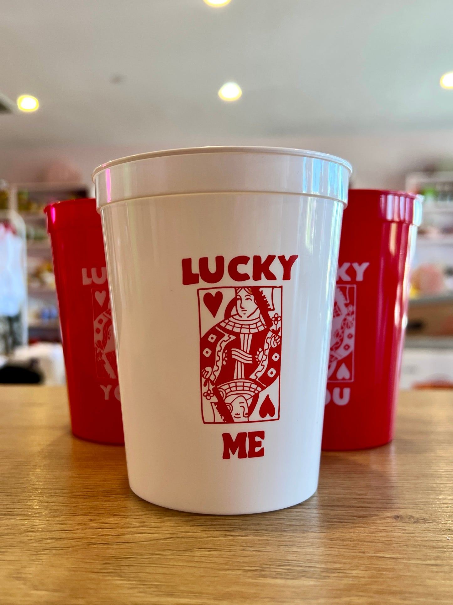 "Lucky in Love" Bachelorette Stadium Cup