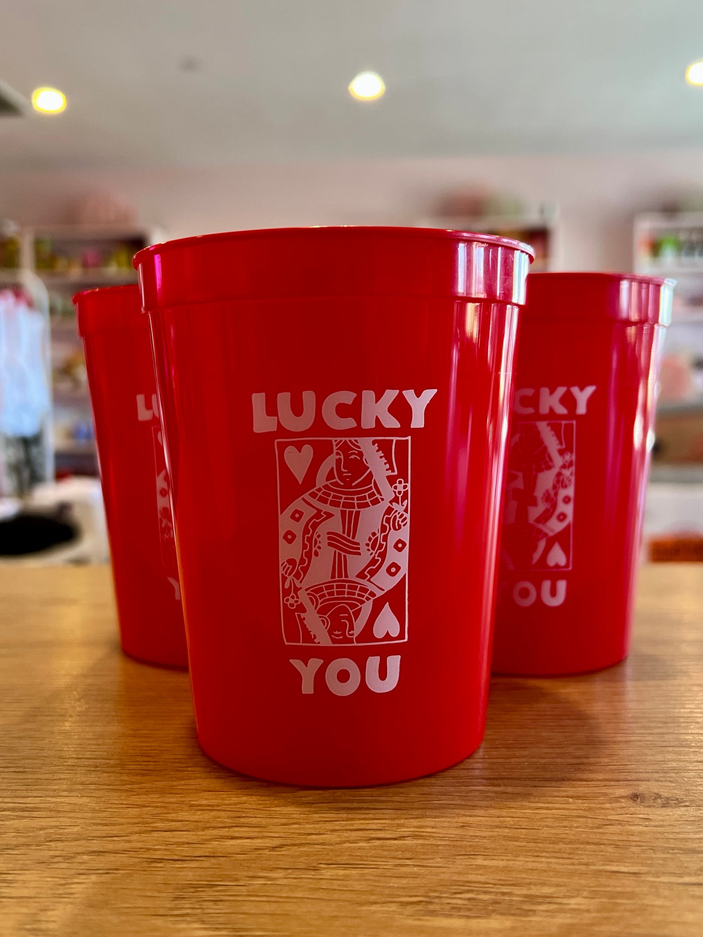 "Lucky in Love" Bachelorette Stadium Cup
