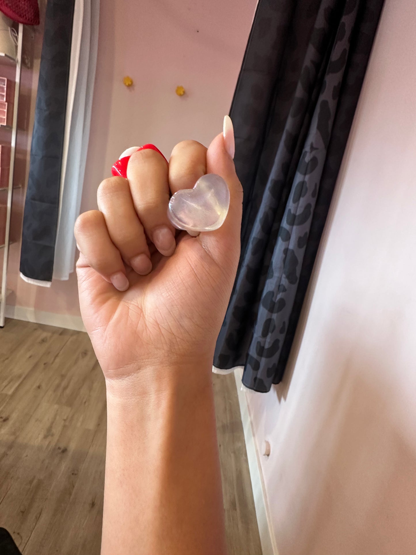 Acrylic Fashion Ring Heart