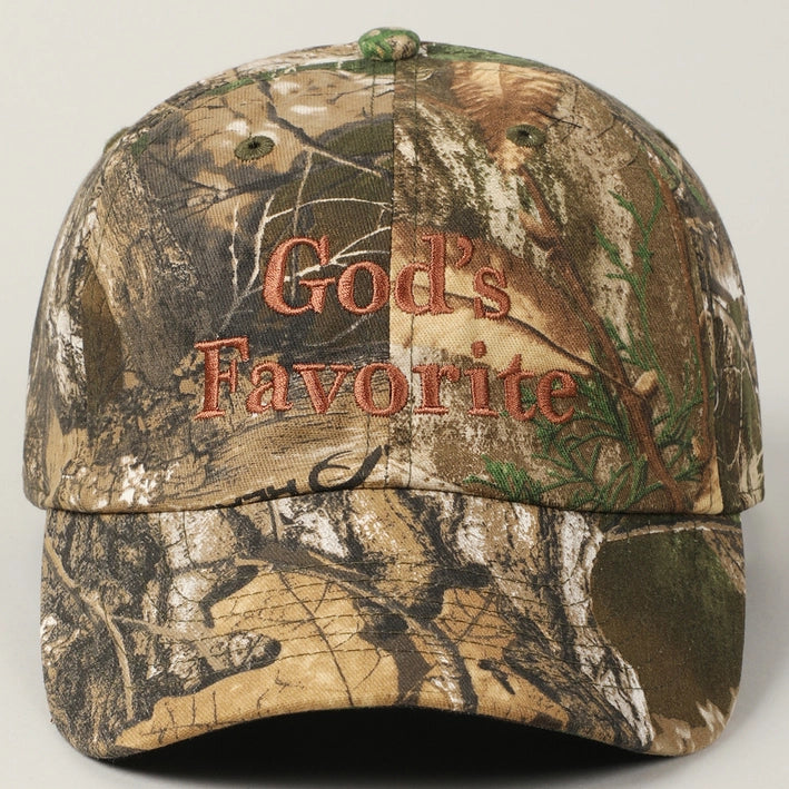 "God's Favorite" Camo Baseball Cap