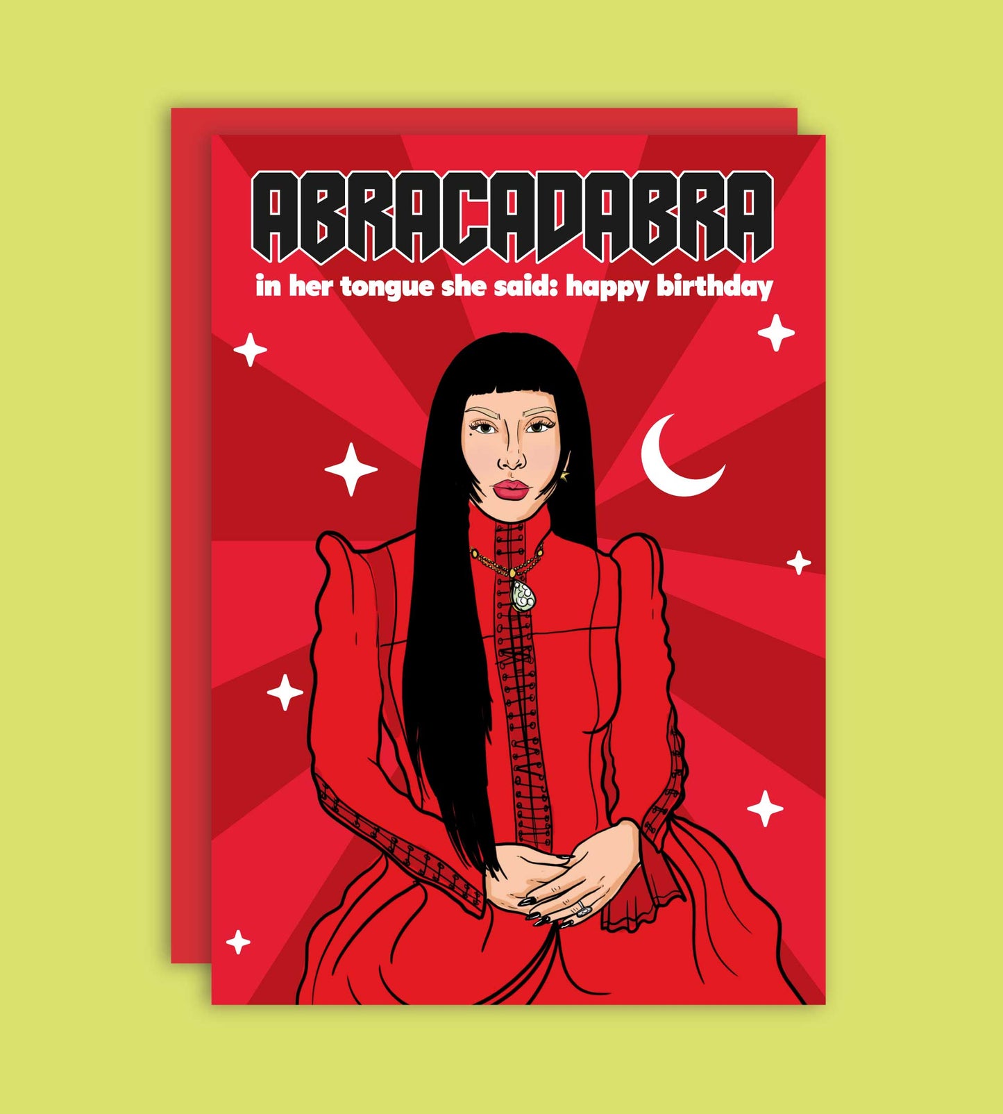 Abracadabra Lady Gaga Happy Birthday Greeting Card