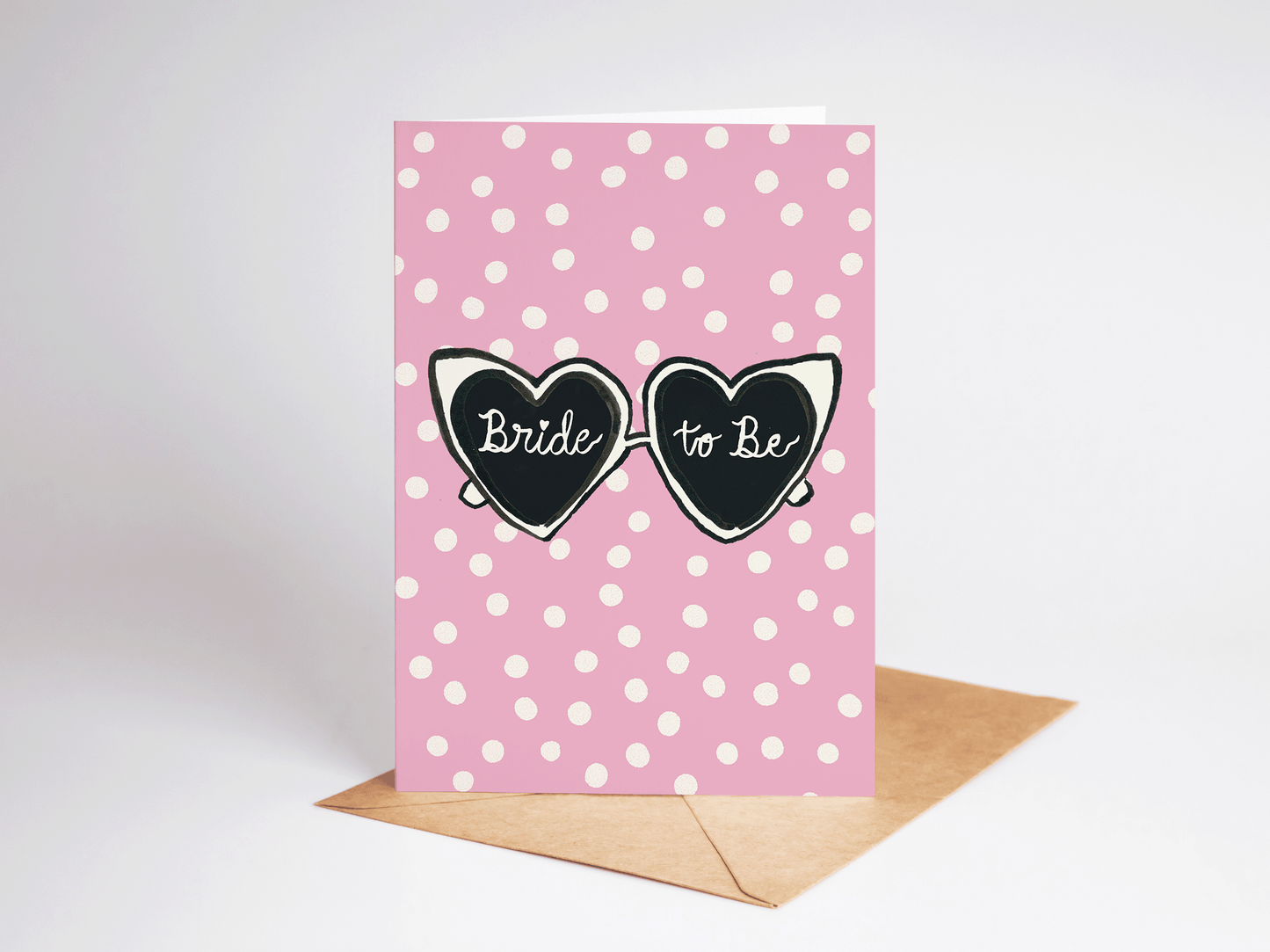 "Bride To Be" Heart Sunglasses Greeting Card
