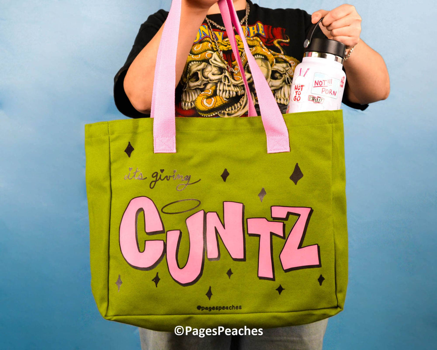 “CUNTZ” Bratz Green Tote Bag