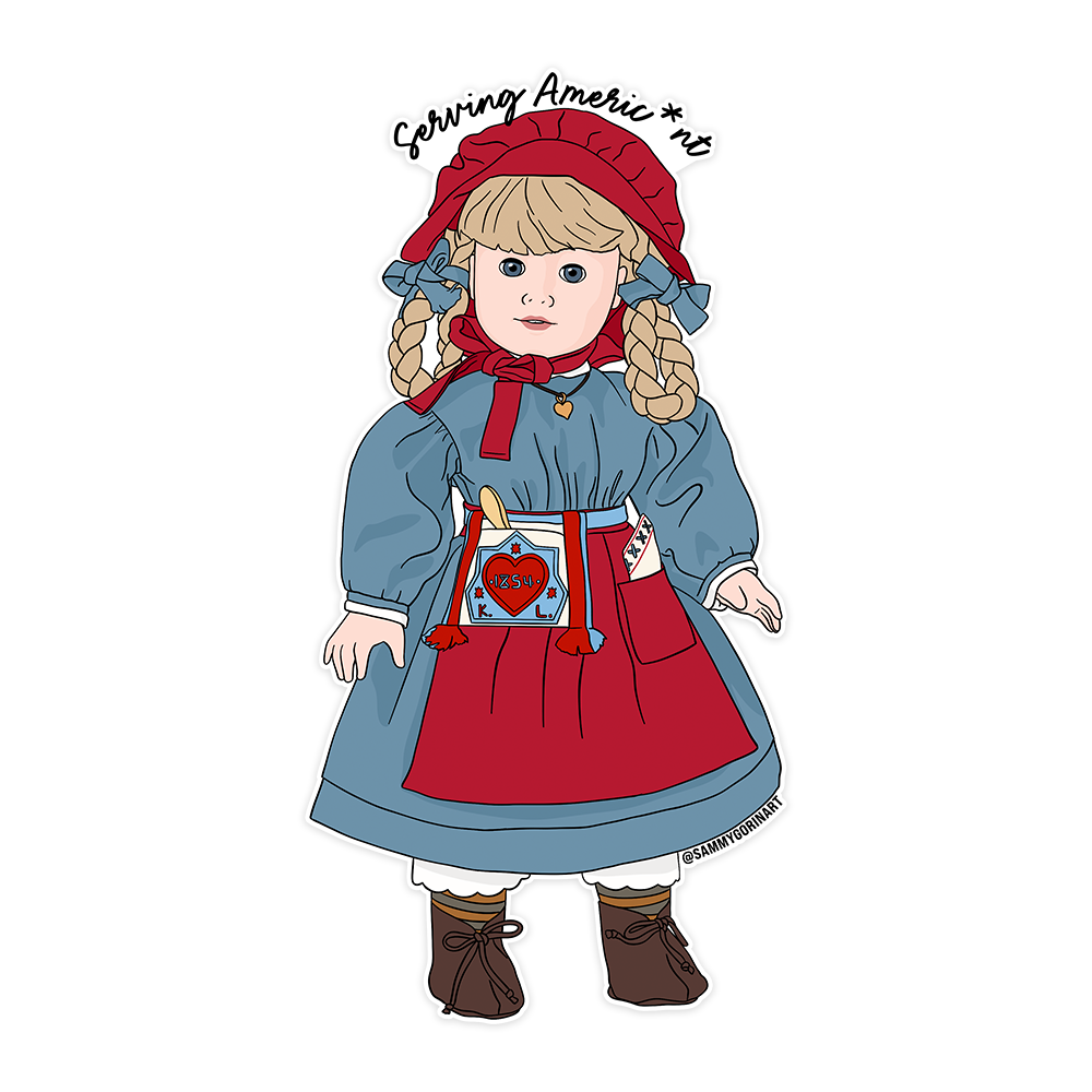 Kirsten "Americnt" American Girl Doll Sticker