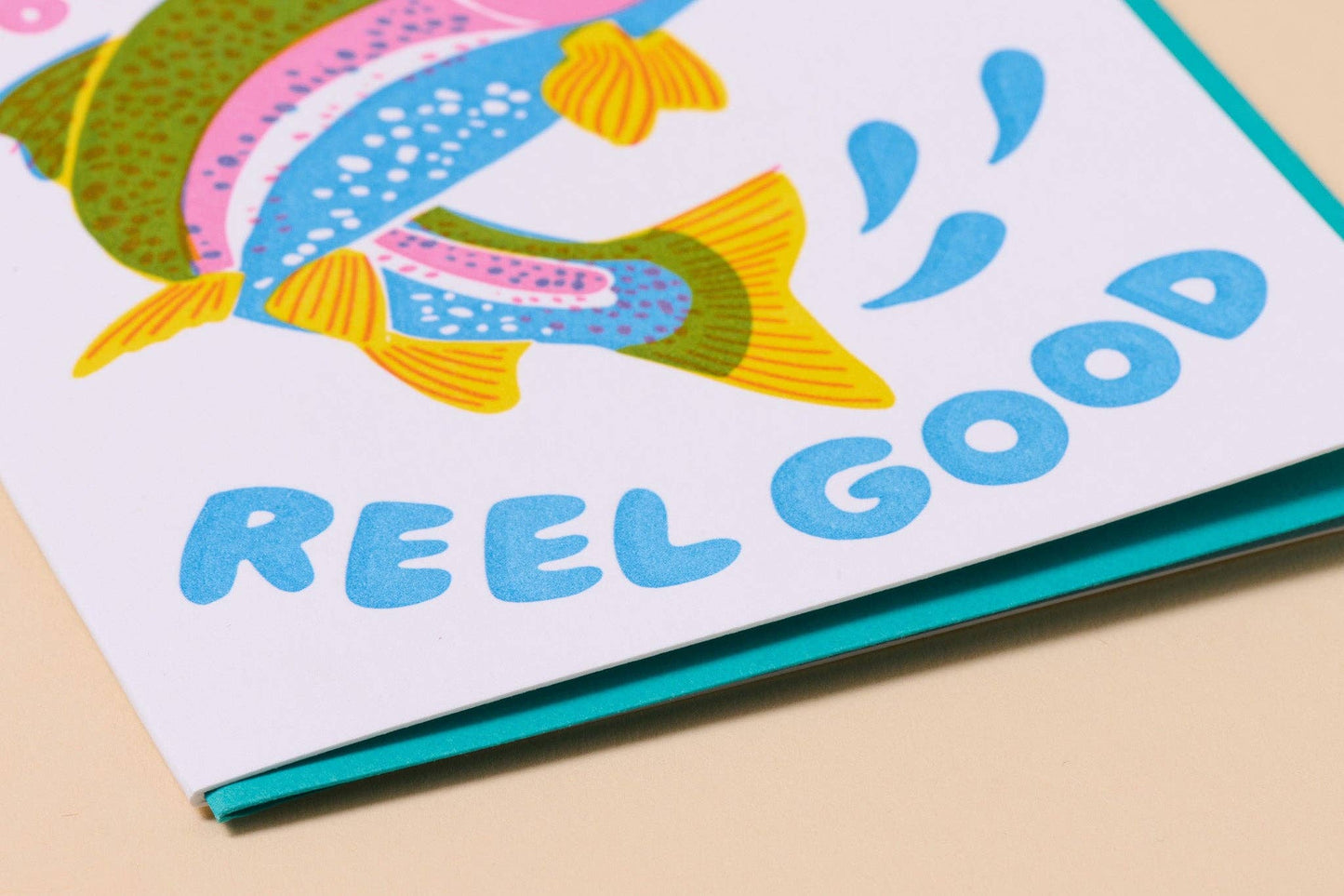 Reel Good (Trout) Letterpress Fish Card