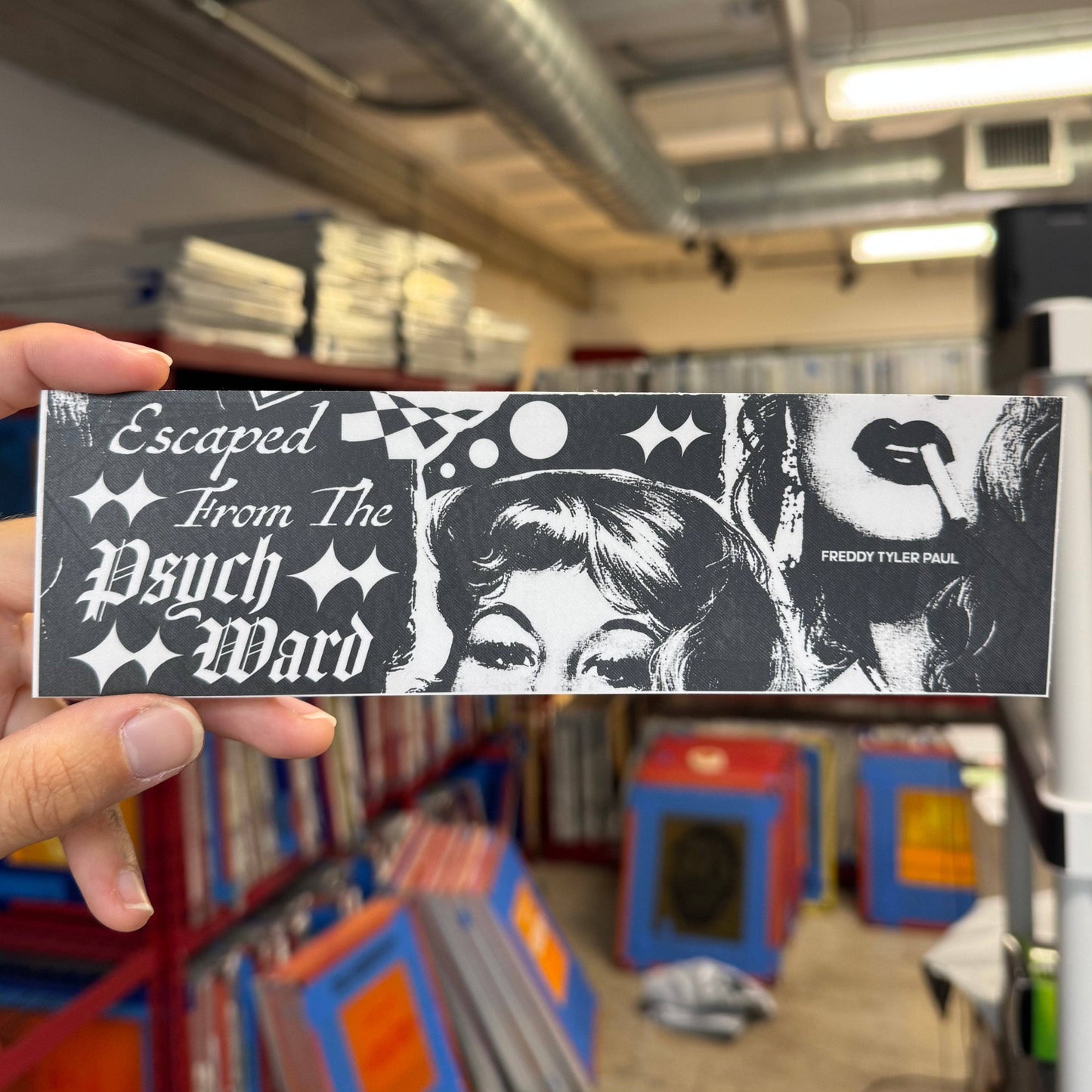 ‘Escaped From The Psych Ward’ Bumper Sticker