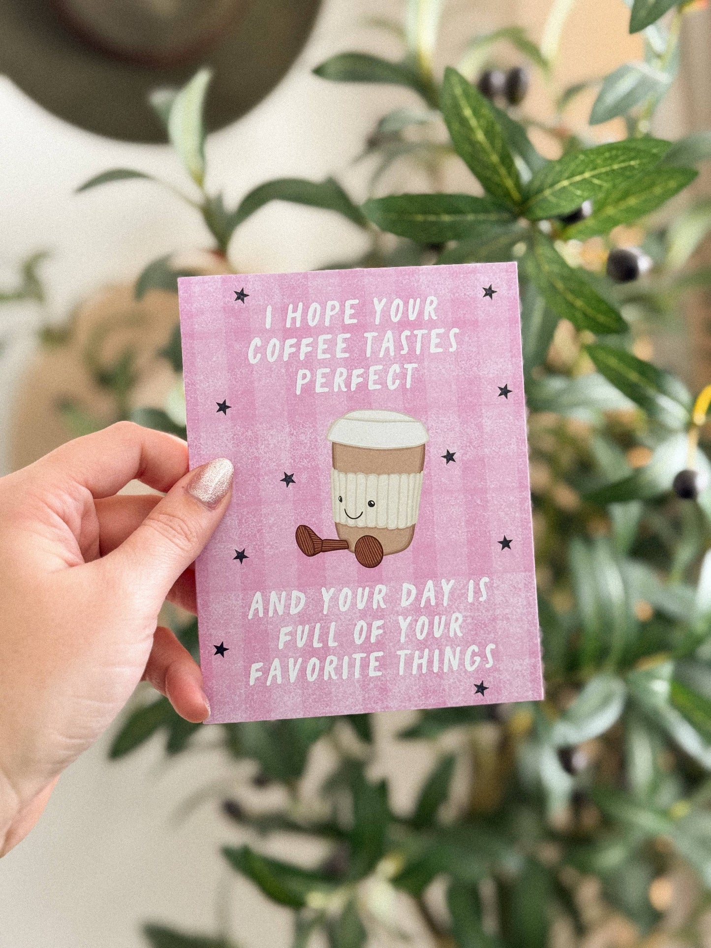 Perfect Latte Jellycat Birthday Card