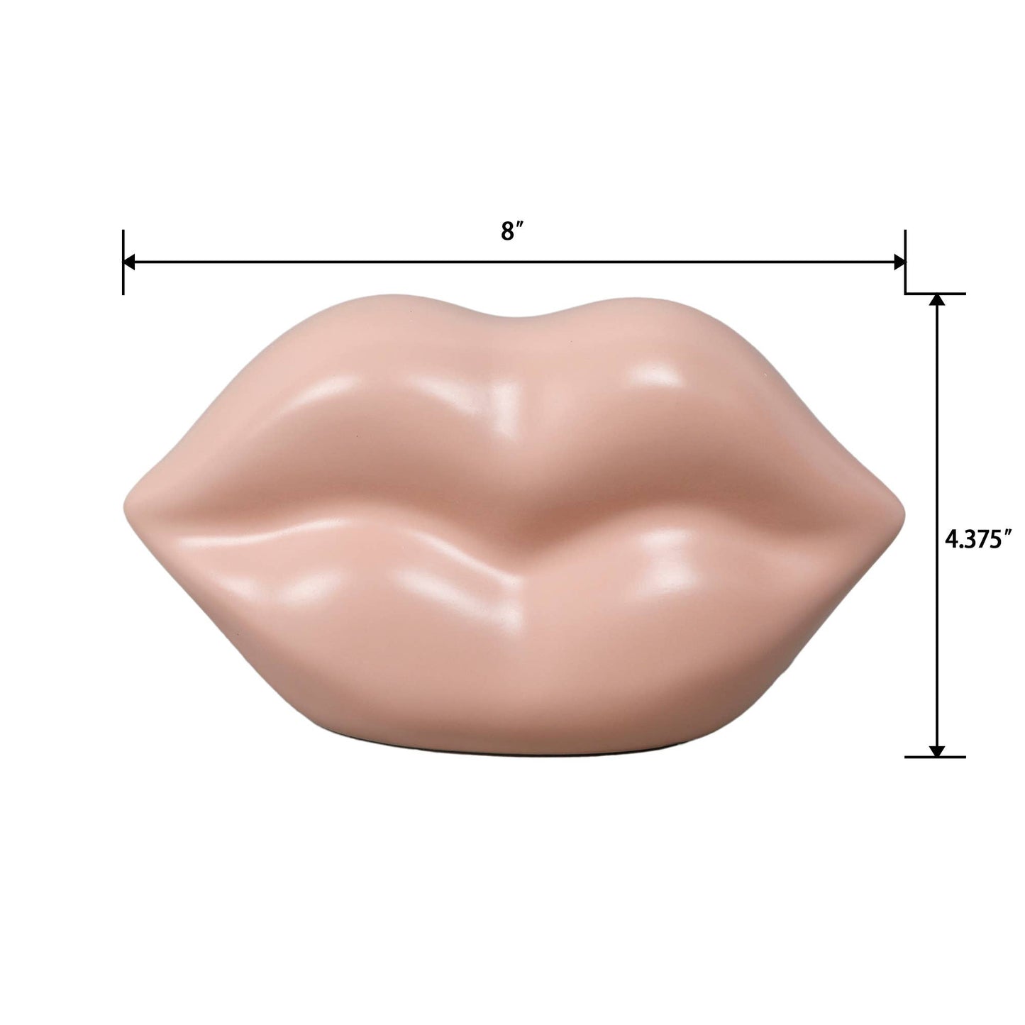 7“L Pink Ceramic Lip