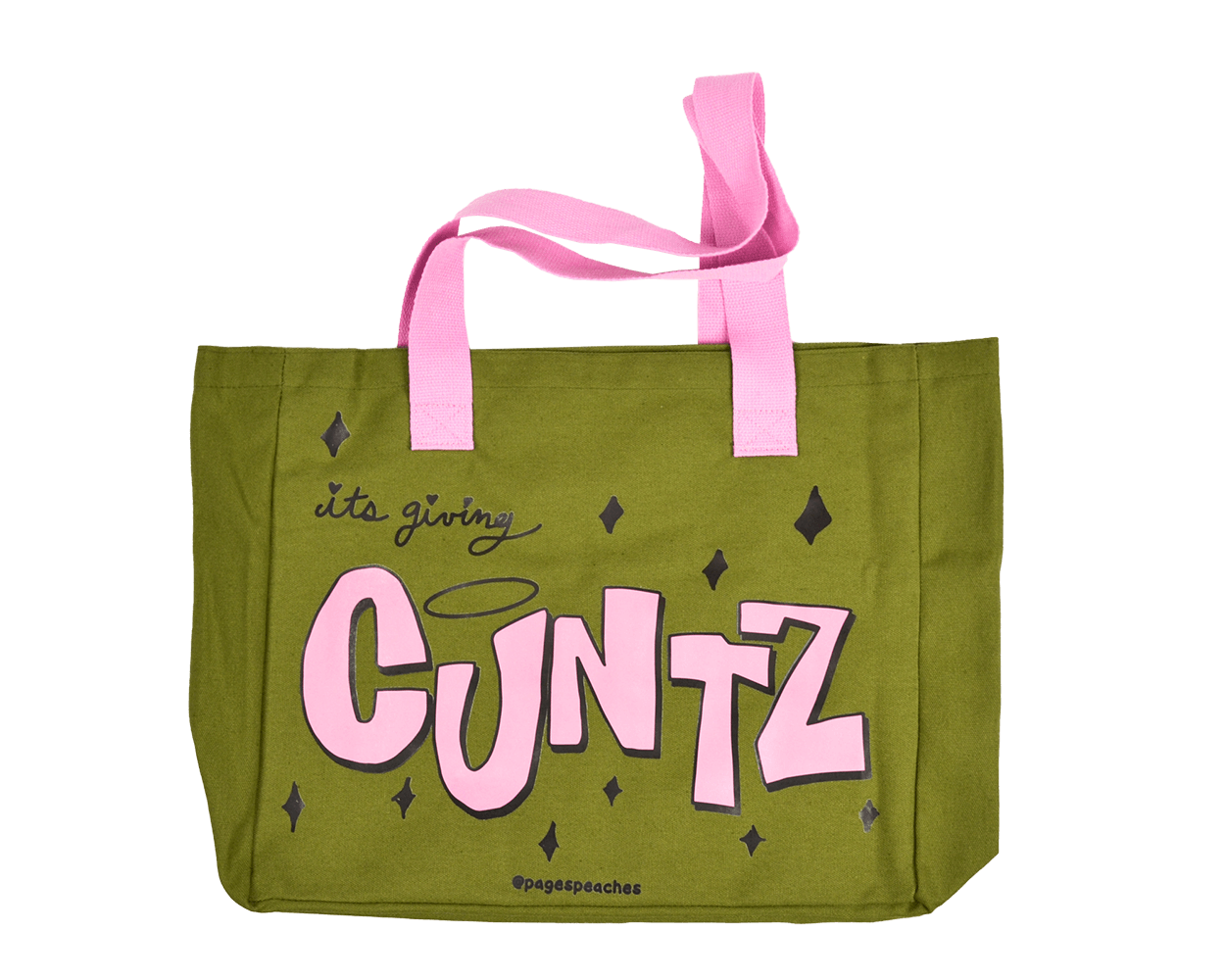 “CUNTZ” Bratz Green Tote Bag