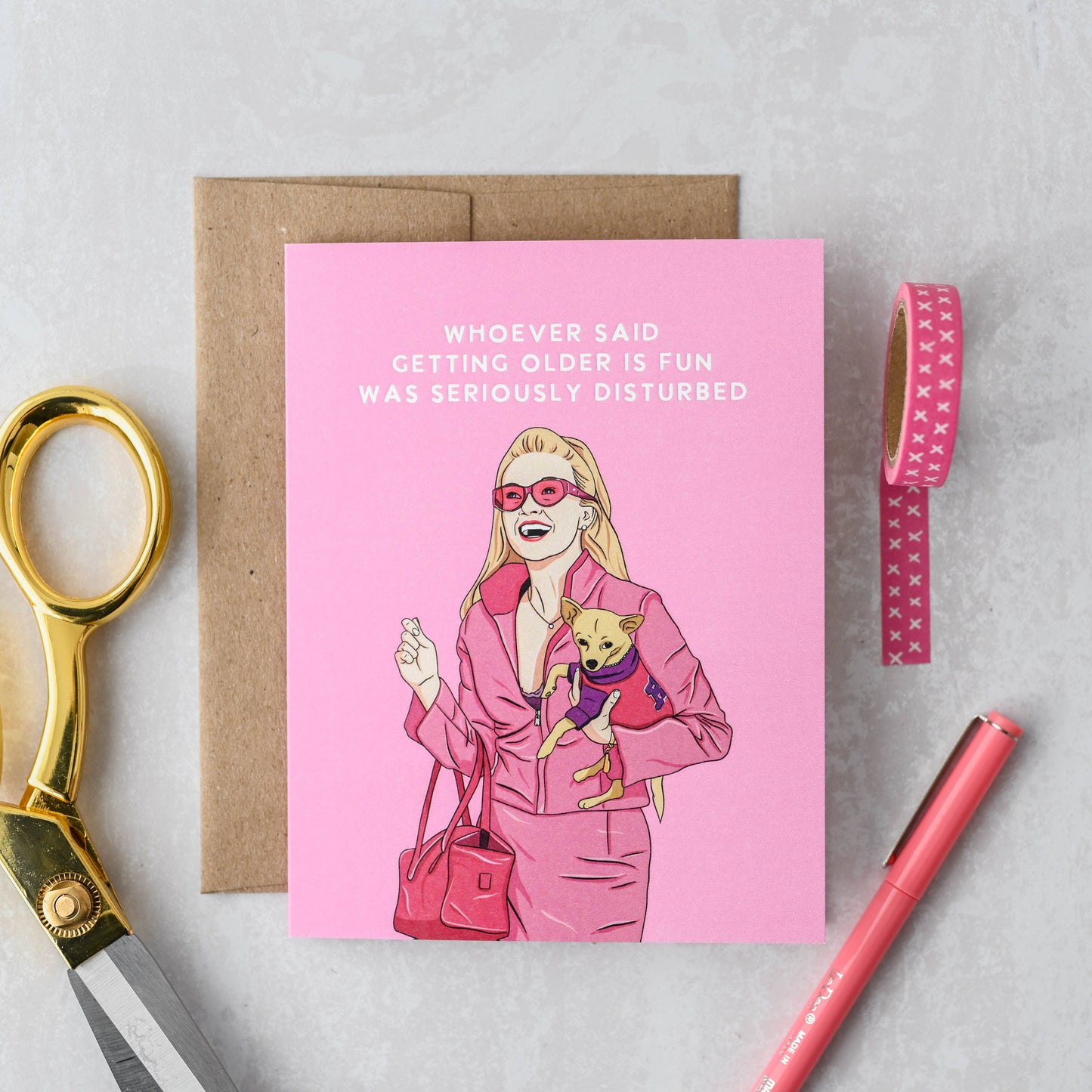 Elle Woods “Seriously Disturbed” Birthday Card