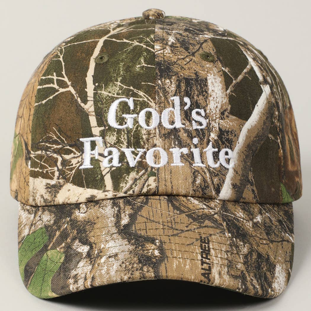 "God's Favorite" Camo Baseball Cap