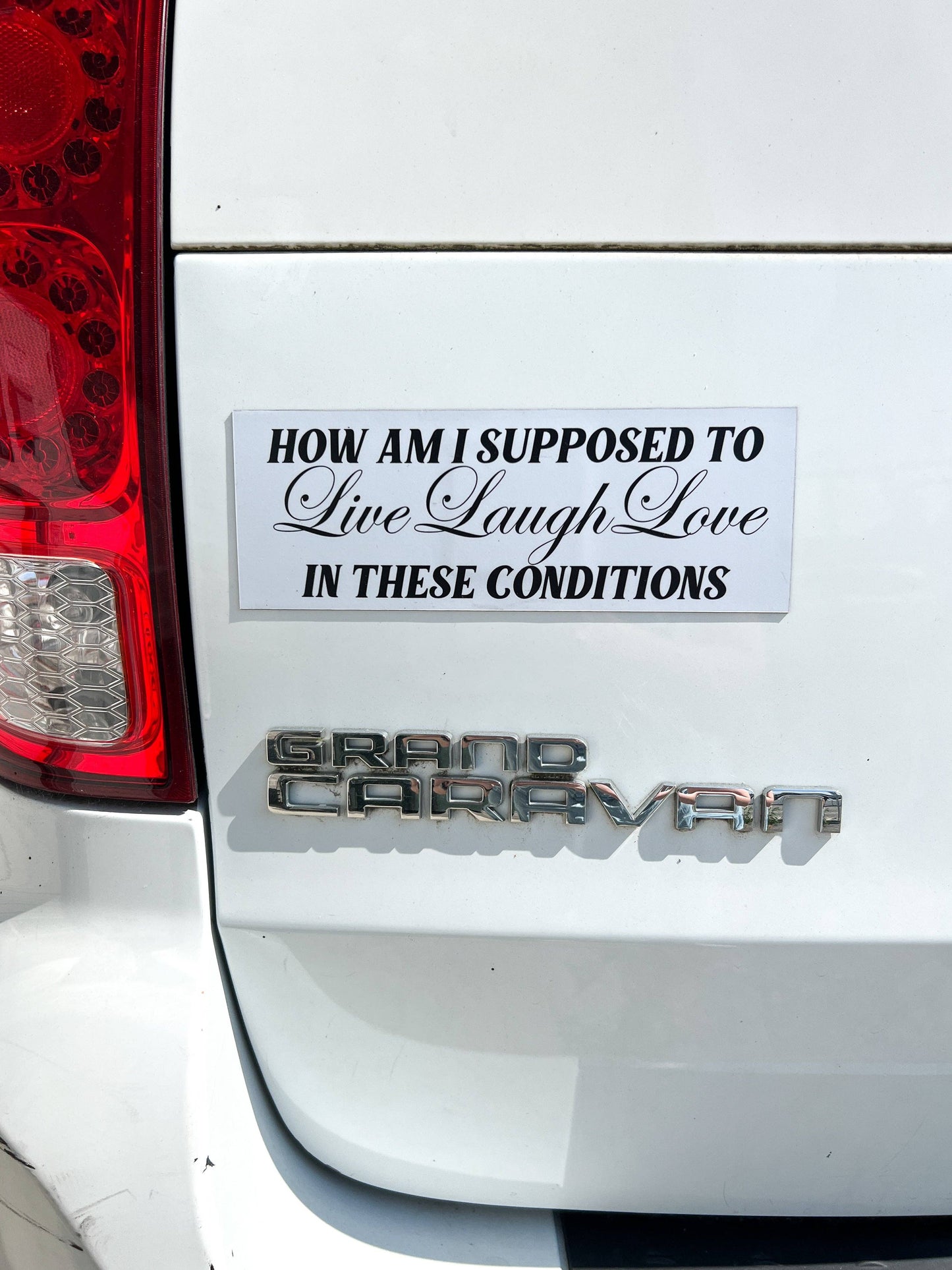 "In These Conditions" Car Magnet