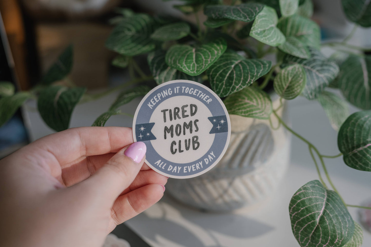 Tired Mom's Club Sticker