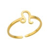 Zodiac Sign Gold Ring (Adjustable)