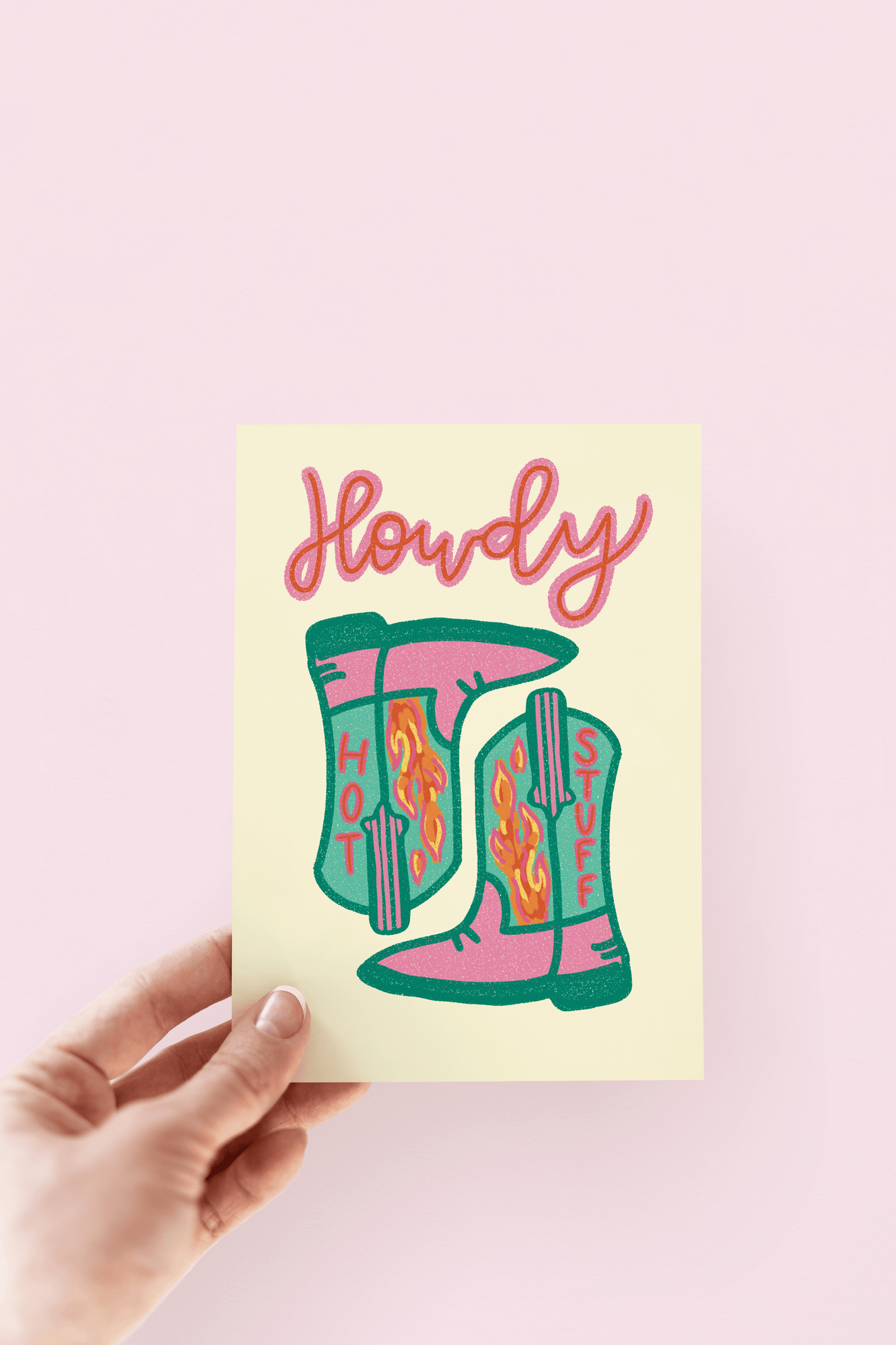 "Howdy, Hot Stuff" Greeting Card
