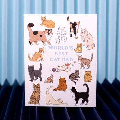 Best Cat Dad Greeting Card