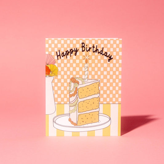 Slice Of Cake Birthday Greeting Card