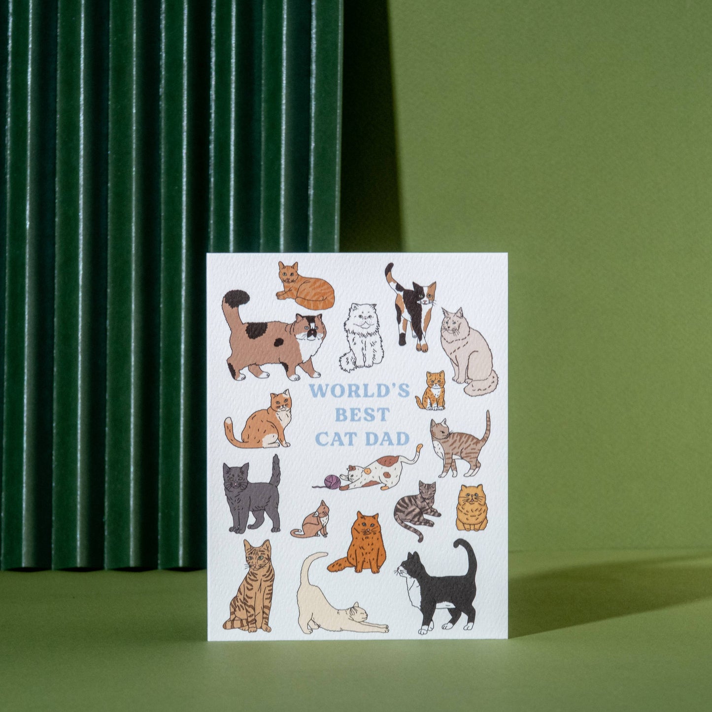 Best Cat Dad Greeting Card