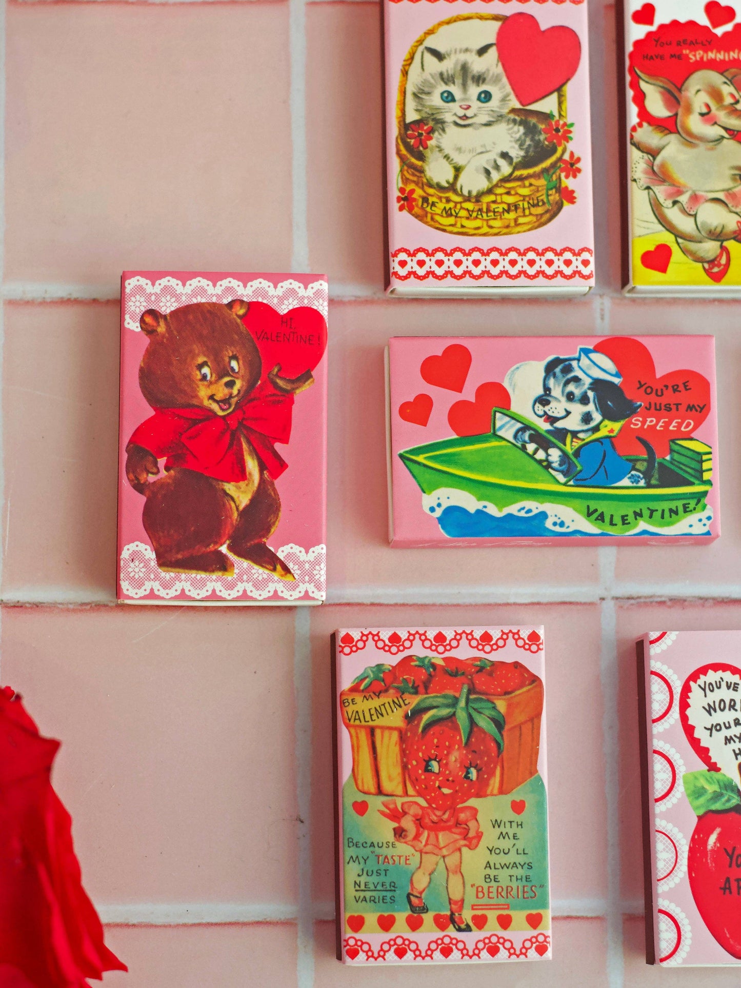 Vintage Valentine's Day Matches