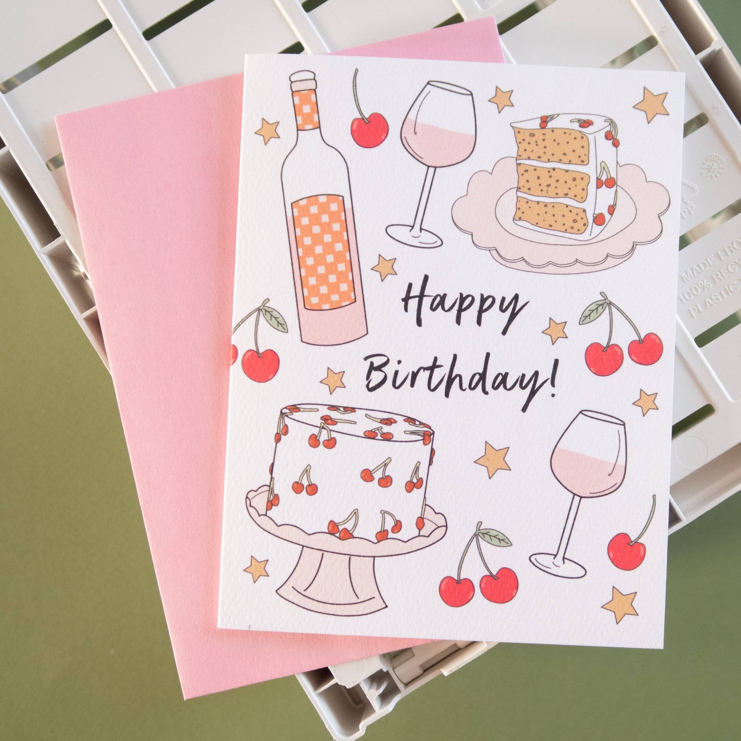 Birthday Cherries Birthday Card