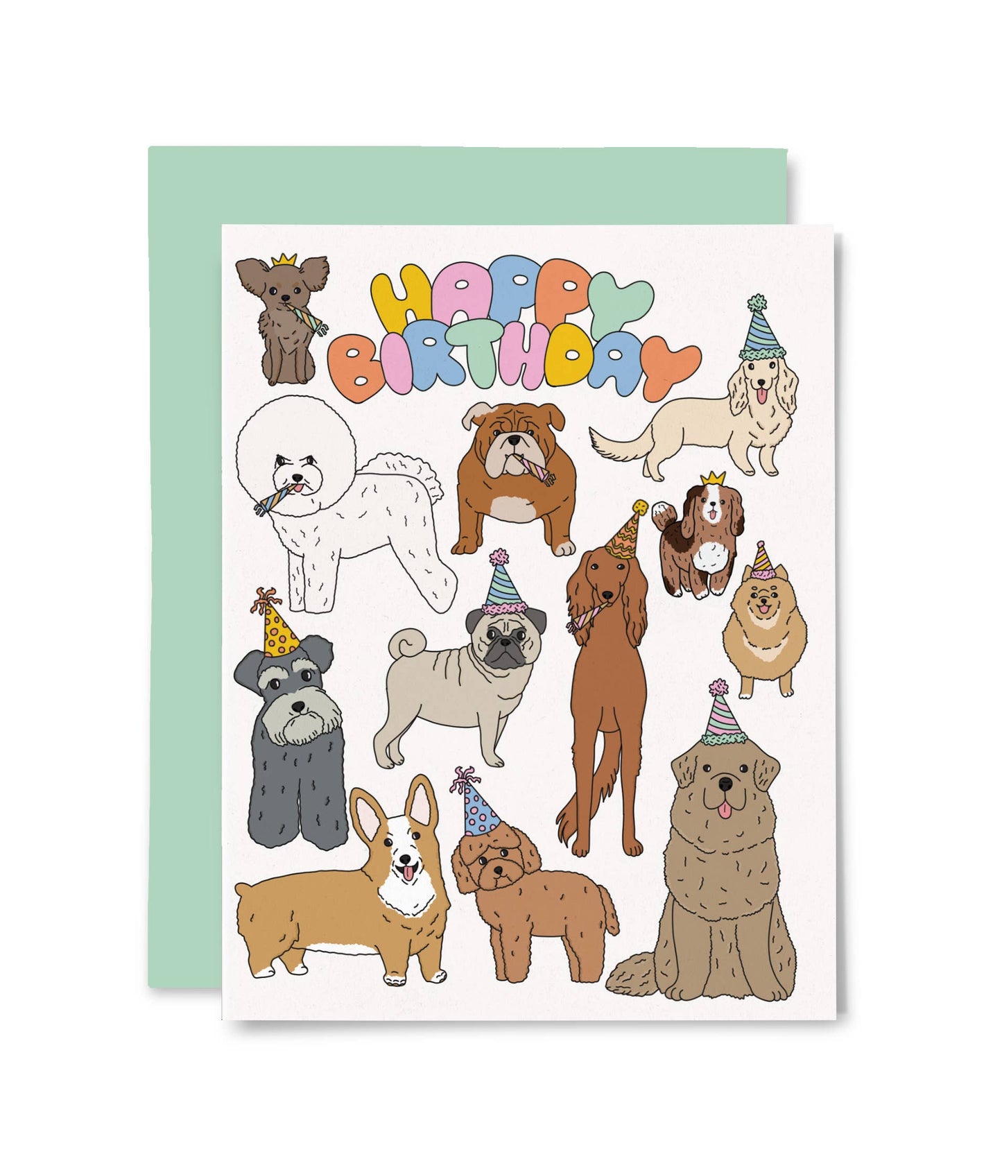 Happy Birthday Dogs Birthday Card