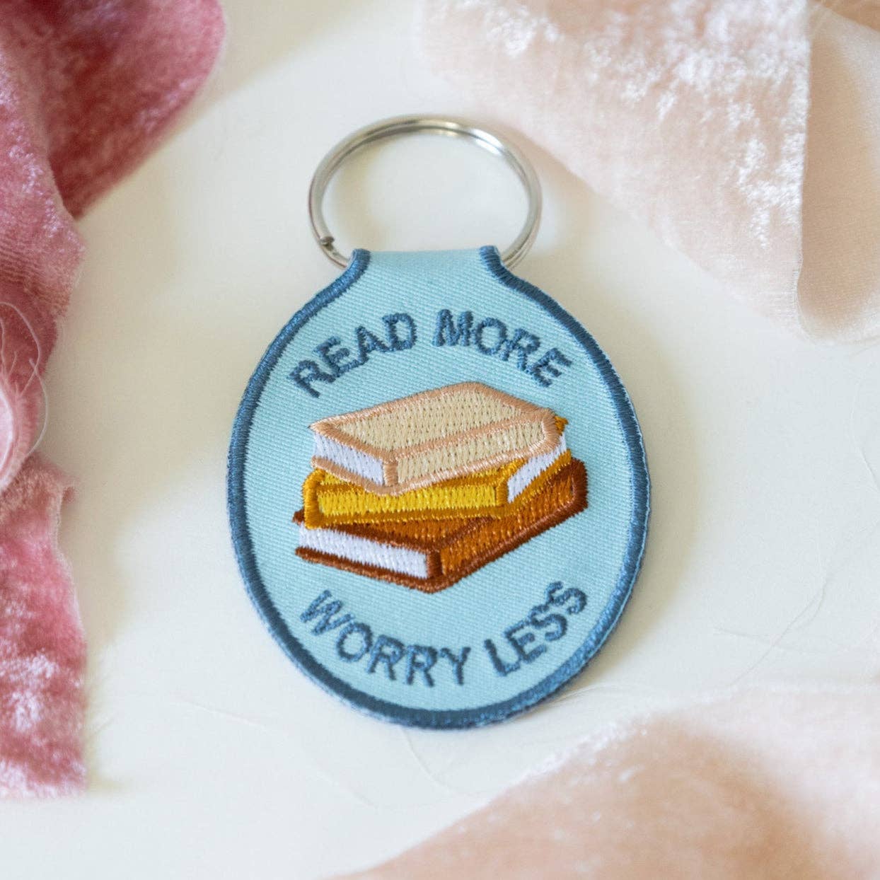 Read More Embroidered Keychain