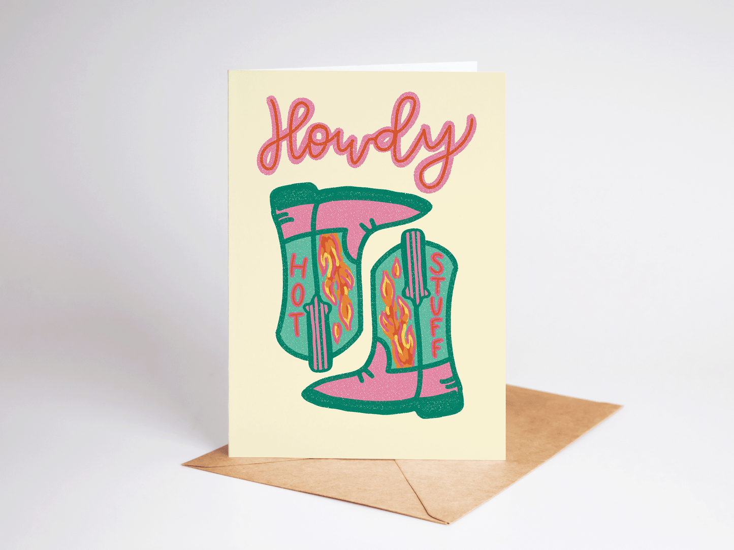 "Howdy, Hot Stuff" Greeting Card