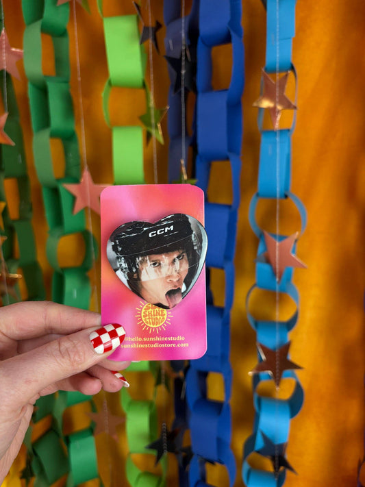 Heated Rivalry Ilya Game Face Pin