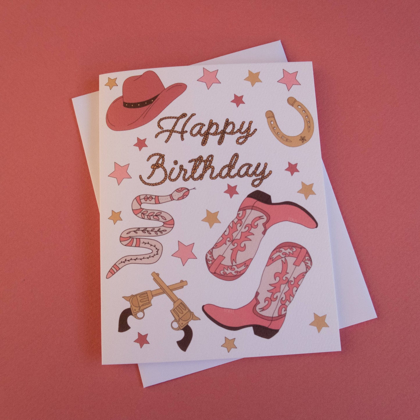 Happy Birthday Cowgirl Card