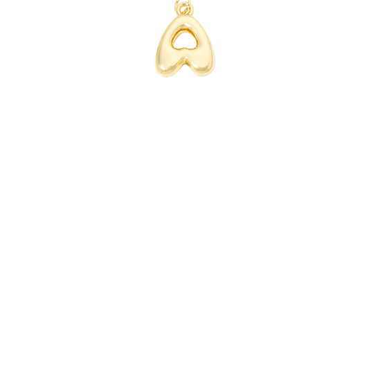 Gold Bubble Letter Charms