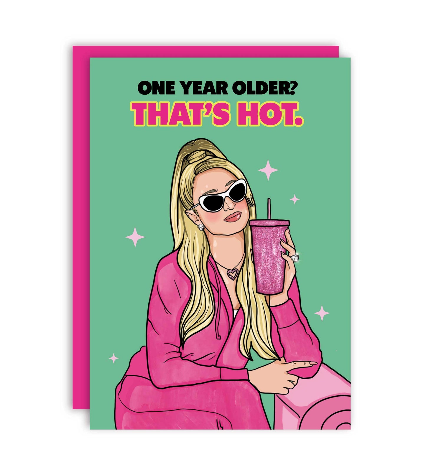That's Hot Paris Hilton Birthday Greeting Card