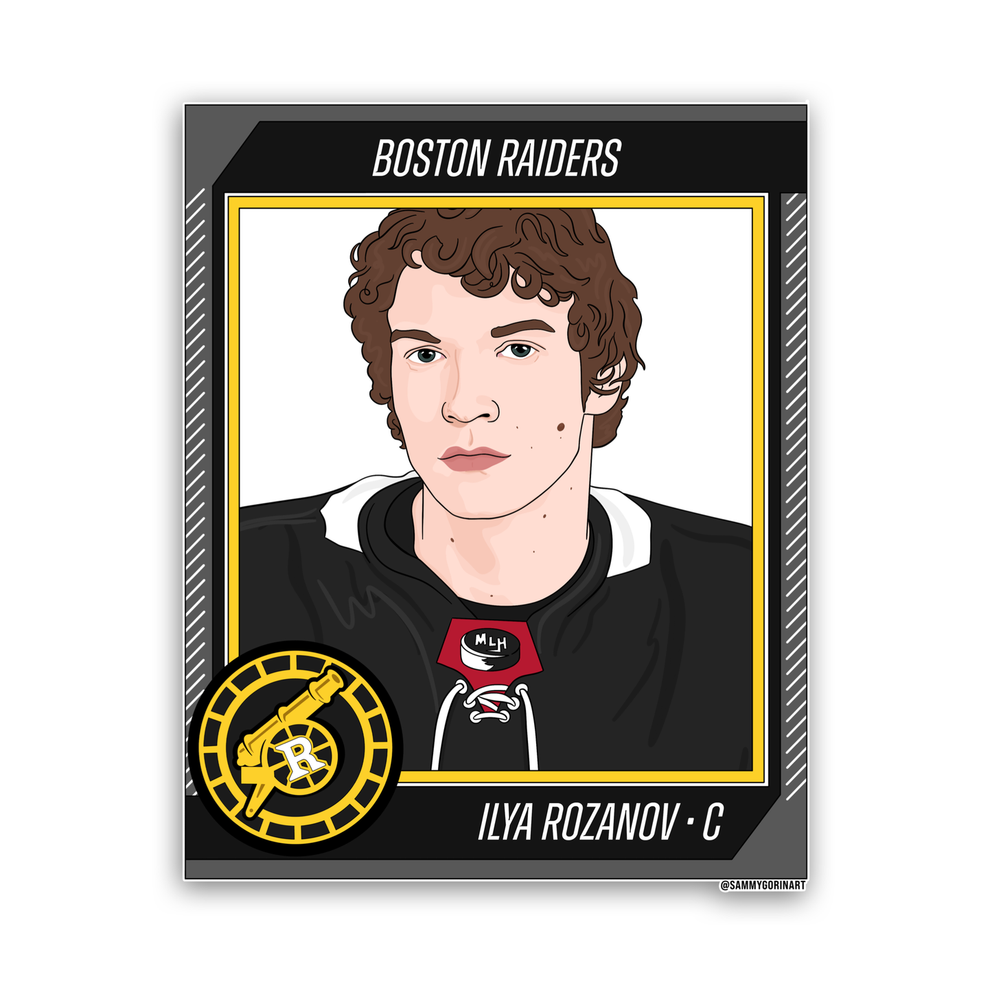 Heated Rivalry Rozanov Hockey Trading Card Sticker