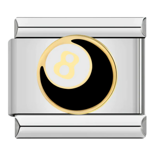 8-Ball Italian Charm