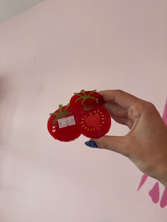 Tomato Trio Acrylic Claw Clip