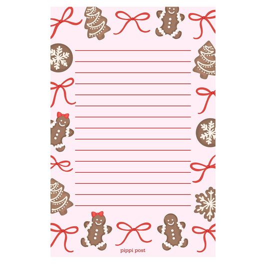Gingerbread Cookies Christmas 4x6 Notepad