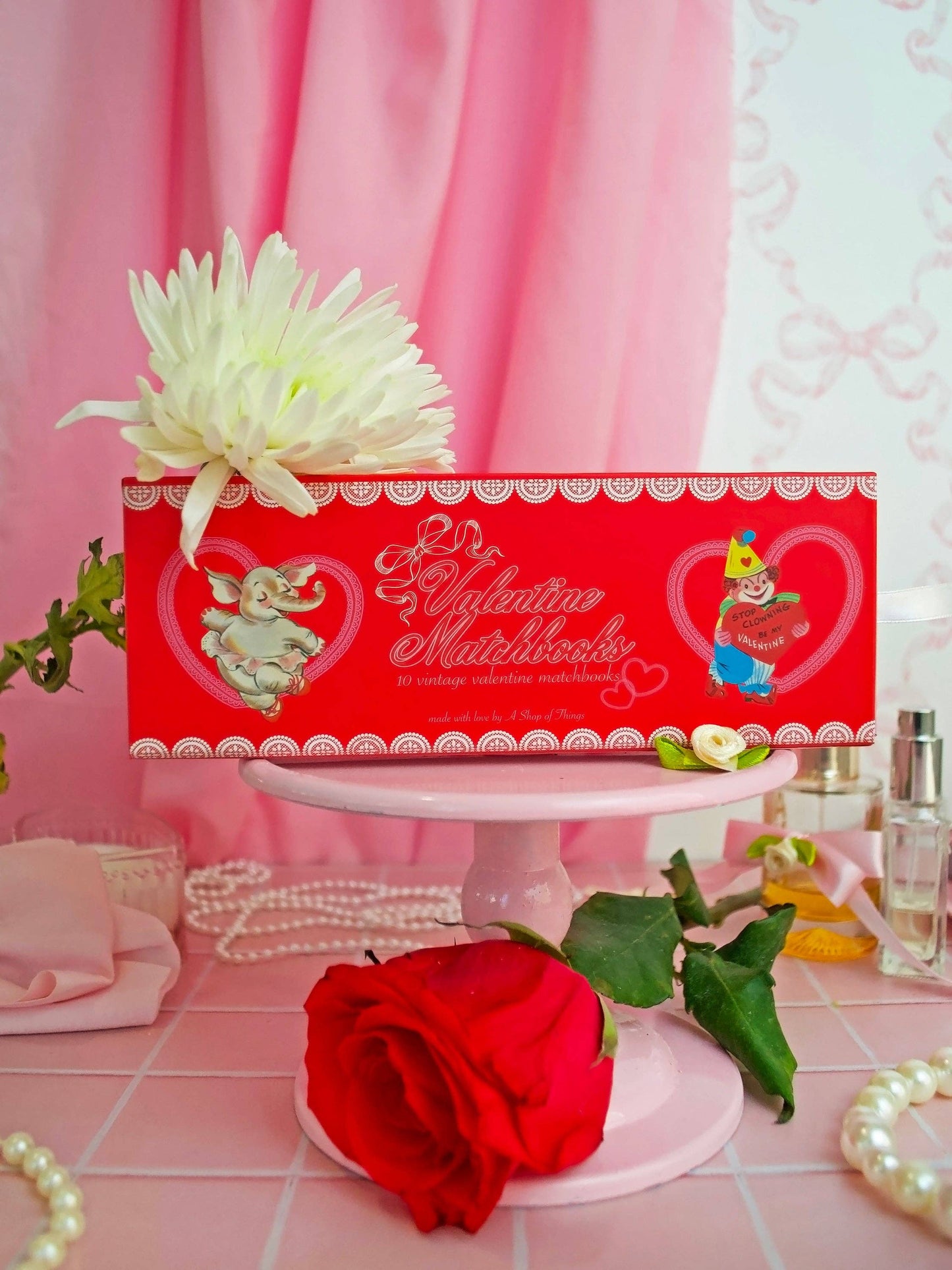 Vintage Valentine's Day Matches