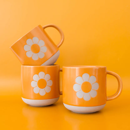 Retro Flower Ceramic Mug