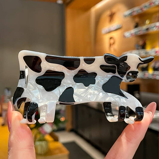 Cow-Shaped Hair Claw Clip