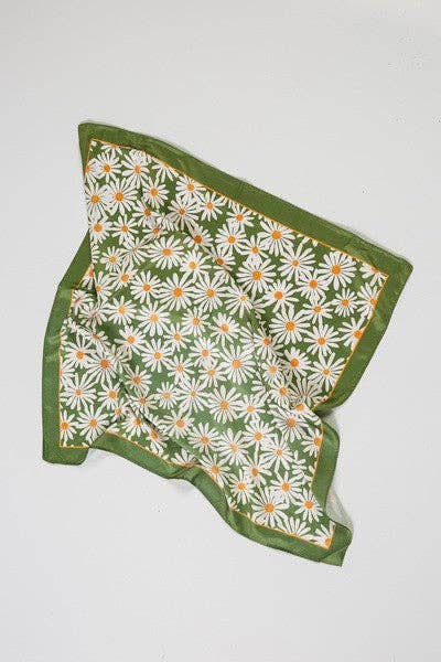 Daisy Silky Bandana Scarf
